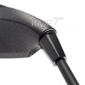 Fist carbon LED mirrors for scooter moped ATV