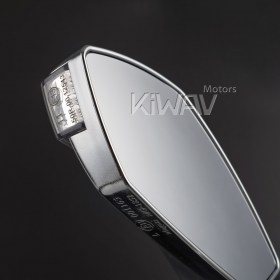 Fist sandblasting chrome LED turn signal compatible with Harley Davidson