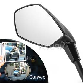 Fist black LED mirrors compatible with Triumph with 25mm handlebar and go-through mounts