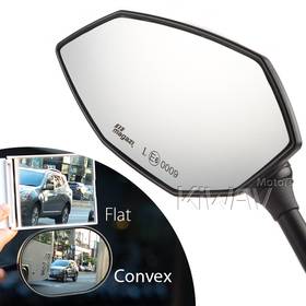 Lucifer black Two-tone LED sequential effect mirrors for Triumph 25mm handlebar and go-through mounts