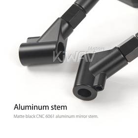 4Rizz black compatible with Triumph with 25mm handlebar and go-through mounts