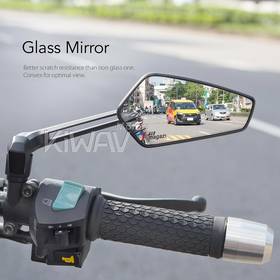 Blade black mirrors compatible with Triumph with 25mm handlebar and go-through mounts