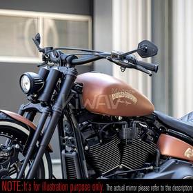 バイクミラー　ブロック　黒　左右セット　M10 5/16"　バイク　ハーレーに汎用