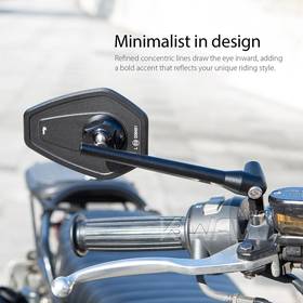 Blok black motorcycle mirrors universal fit for 8mm threaded a pair