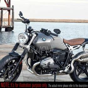 Blok black bar end mirrors a pair compatible with BMW M12 threaded handlebar