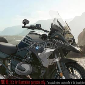 Blok black bar end mirrors a pair compatible with BMW M10 threaded handlebar