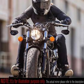 Blok black bar end mirrors a pair compatible with Specific Indian models