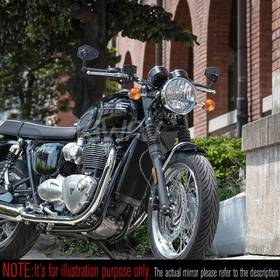 Blok black bar end mirrors a pair compatible with Triumph water-cooled motorcycles