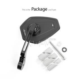 Blok black bar end mirror a piece compatible with Specific Indian models