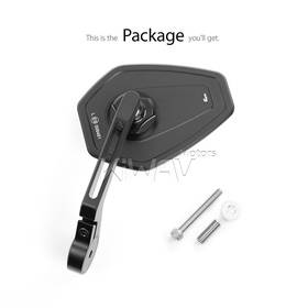 Blok black bar end mirror a piece compatible with Indian Scout Bobber
