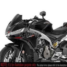 Blok black bar end mirror a piece compatible with Moto Guzzi motorcycles