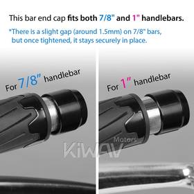 Blok black bar end mirror a piece compatible with Triumph water-cooled motorcycles