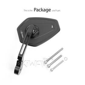 Blok black bar end mirror a piece compatible with Triumph air-cooled models
