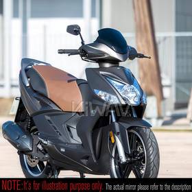 バイクミラー　マンバX　光沢仕上げカーボンファイバー　片側　8mm正ネジ　スクーターに汎用