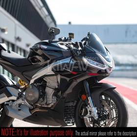 バーエンドミラー　マンバX　光沢仕上げカーボンファイバー　左右セット　モト・グッツィ(Moto Guzzi)モデルに取付可能