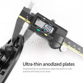 MambaX glossy carbon fiber bar end mirror a piece compatible with Harley Davidson Sportster Dyna Softail XG street