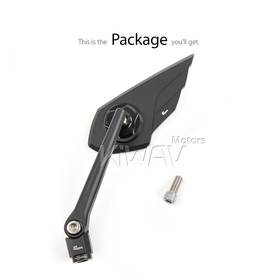 Wisp black mirror LH compatible with Harley Davidson Street 500/750