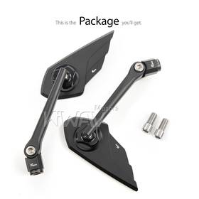 Wisp black mirrors 10mm 1.5 pitch a pair compatible with most BMW