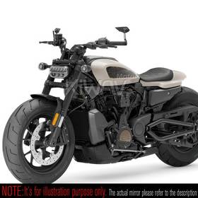 バーエンドミラー　ウィスプ　黒　左右セット　2021以降のハーレーSportster S Nightsterに取付可能