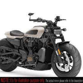 Wisp black bar end mirror LH a piece compatible with Harley Davidson Sportster S Nightster 2021-