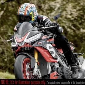 バーエンドミラー　ウィスプ　黒　左側　モト・グッツィ(Moto Guzzi)モデルに取付可能