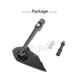 Wisp black mirror RH compatible with Triumph 25mm handlebar and go-through mounts