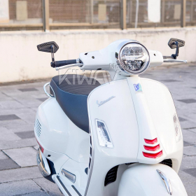 Blade black bar end mirrors compatible with some Vespa models, GTS/ GTV/ GT
