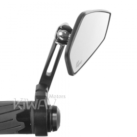 Blade black bar end mirrors compatible with some Vespa models, GTS/ GTV/ GT