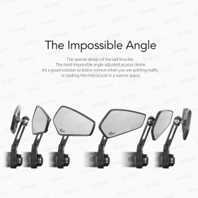 Blade black bar end mirrors compatible with some Vespa models, GTS/ GTV/ GT