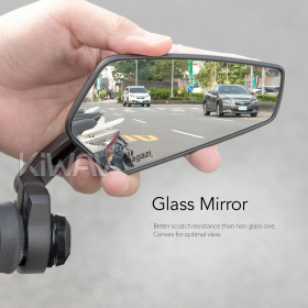 Blade black bar end mirrors compatible with some Vespa models, GTS/ GTV/ GT