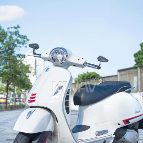 Blade black bar end mirrors compatible with some Vespa models, GTS/ GTV/ GT
