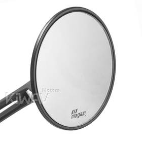 Ojo black bar end mirrors for 1, 1-1/4 Inch hollow end handlebars