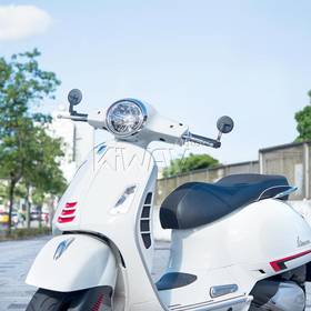 Ojo black bar end mirrors compatible with some Vespa models, GTS/ GTV/ GT