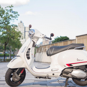 Aura black bar end mirrors compatible with some Vespa models, GTS/ GTV/ GT
