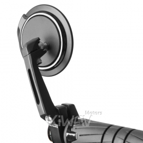 Aura black bar end mirrors compatible with some Vespa models, GTS/ GTV/ GT