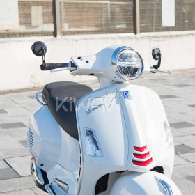 Aura black bar end mirrors compatible with some Vespa models, GTS/ GTV/ GT
