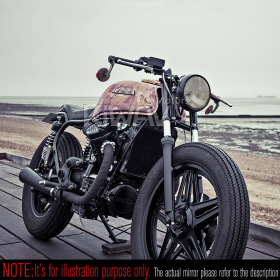 Aura red bar end mirrors for 7/8 Inch hollow end handlebars