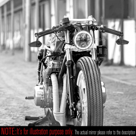 Blade black bar end mirrors compatible with Indian Scout Bobber
