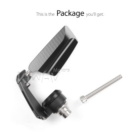 バーエンドミラー　リープ　黒　左側　Indian Scout Bobberに適用