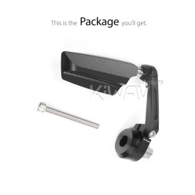 Leap black bar end mirror RH compatible with Indian Scout Bobber