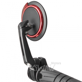 Aura red bar end mirrors for M8 threaded handlebars