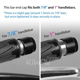 Ojo black bar end mirrors compatible with Triumph water-cooled motorcycles