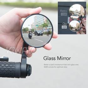 Ojo black bar end mirrors compatible with Triumph water-cooled motorcycles