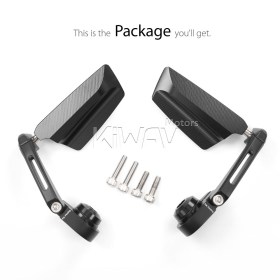 Leap black bar end mirrors a pair compatible with Triumph water-cooled models