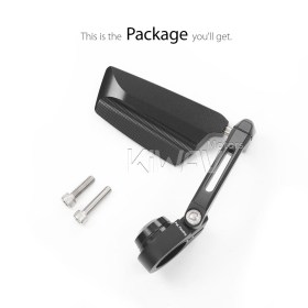 Leap black bar end mirror RH compatible with Triumph water-cooled models