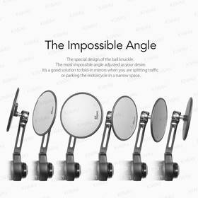 Ojo black bar end mirrors compatible with Triumph air-cooled motorcycles