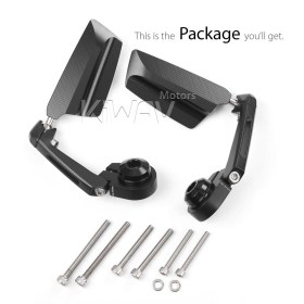 Leap black bar end mirrors a pair compatible with Triumph air-cooled models