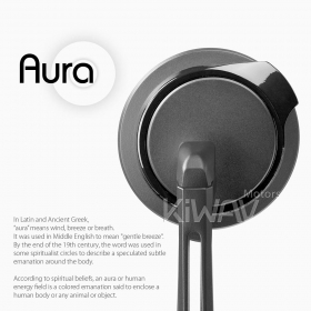 Aura black bar end mirrors for M6 threaded handlebars