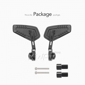 Blade black bar end mirrors compatible with Yamaha