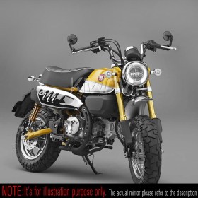 Ojo black heavy weight bar end mirrors compatible with Honda specific mini motorcycles